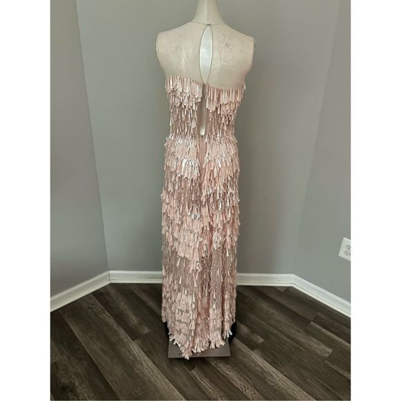 GEORGES HOBEIKA Beaded Tulle Illusion Dress - Picture 9 of 12